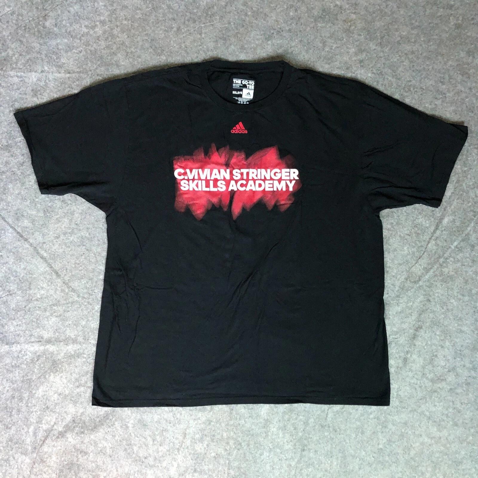 Мужская футболка Rutgers Scarlet Knights 2XL XXL Adidas Черная с коротким рукавом S