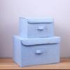 Thicken Storage Boxes Foldable Clothes Box High-quality Cotton and Linen Storage Box with Lid Washable Cloth Storage Boxes