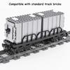 Creative MOC Building Blocks for Kids, City Tank, Car Train, Freight Train, Firewood, Railway, Express Bus