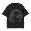 Crystal Castles Men T Shirts Washed  Novelty Tees Short Sleeve Round Collar T-Shirts Cotton Plus Size Clothing