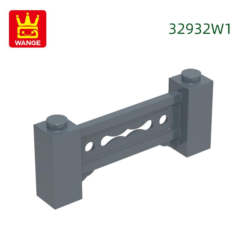 

Нетоксичный 45 шт./лот 32932W1 6-отверстий Китайский балюстрада Декоративная решетка с квадратами с 2 штырьками Строительный блок Moc Цветные аксессуары about45pcs