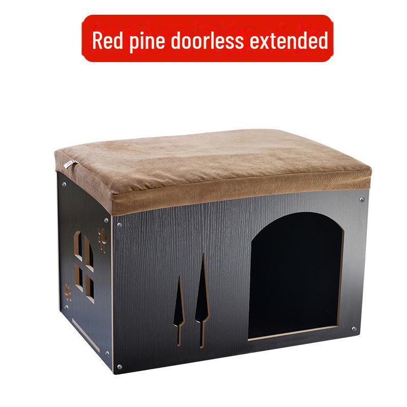 

Скамейка для переодевания домашних животных: Съемный и моющийся всесезонный деревянный домик и гнездо для хранения собак, кошек и кроликов. One Size