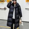 Women's Fashion Casual Fall Winter Solid Color Print Long Sleeve Jackets & Coats Down Coats