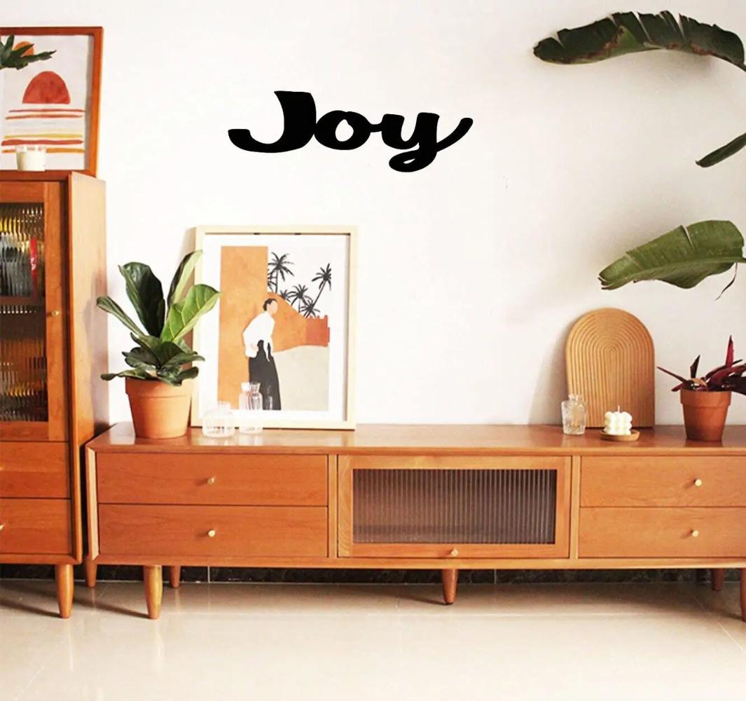 1 шт. Металлическое настенное панно «Радость» | 9 дюймов в длину X 4 дюйма в высоту — фото 3