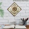 2D Flat, 1pc Vintage Serene Garden Theme Aluminum Wall Plaque - Thin Metal Sign Suitable for / Decoration - Memorial Gift for Father, Wall-Mounted
