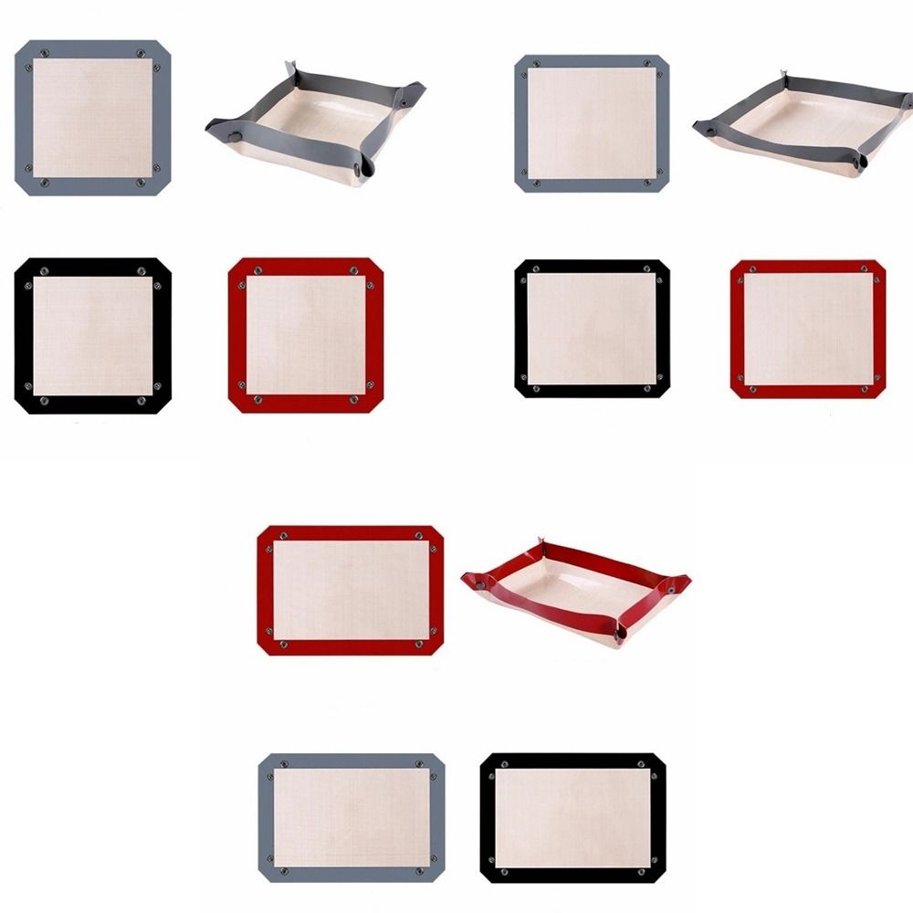 Heat Resistant Silicone Baking Mat Leak-proof Snap Lock Non-Stick Baking Tray Reusable Thickened Breadboard Liner Home Baking