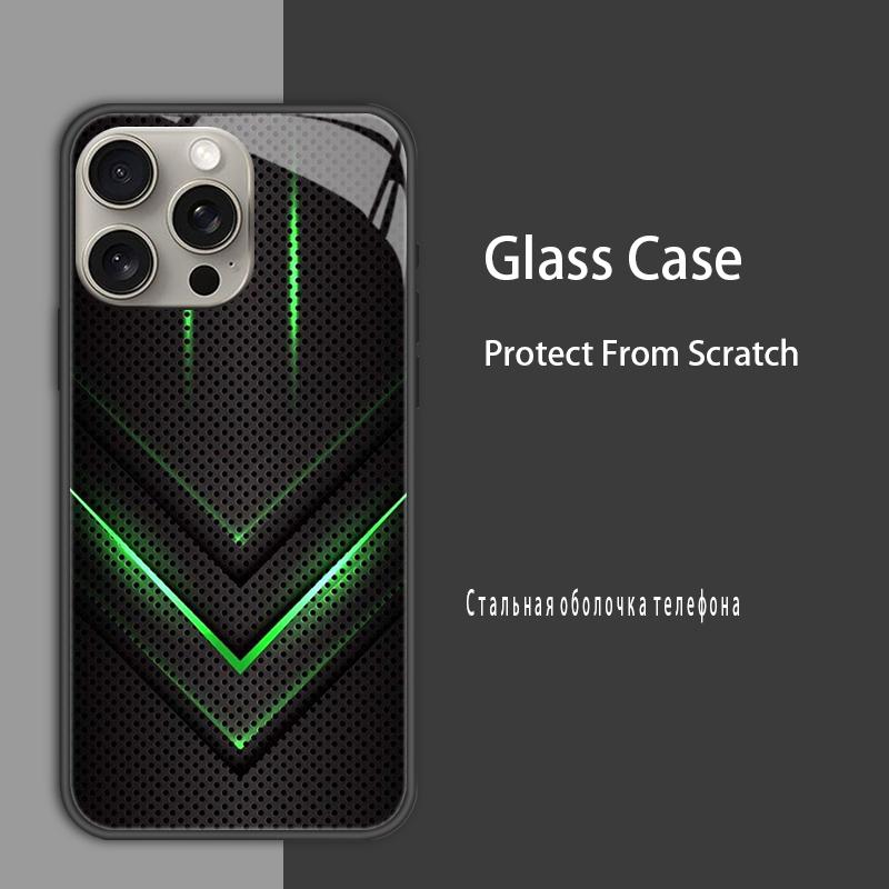 Für iPhone 15 15Pro Max Plus Hülle Abdeckung Hartglas Hülle Hartschale Bumper Für iPhone 14 Pro 14 Plus 14Pro Max Schutzhülle