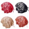 Single Layer Knit Beanies Dual-use Weave Cap Retro Crochet Hollow Knitted Hat  Ladies