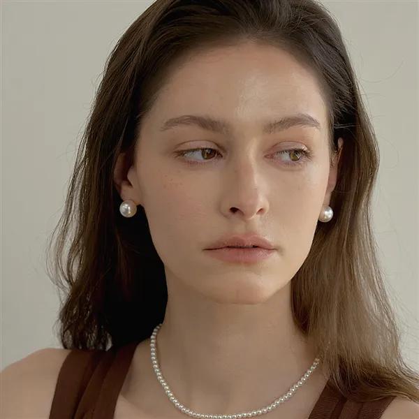 14K Vernis Pearl Earrings (7 Types)