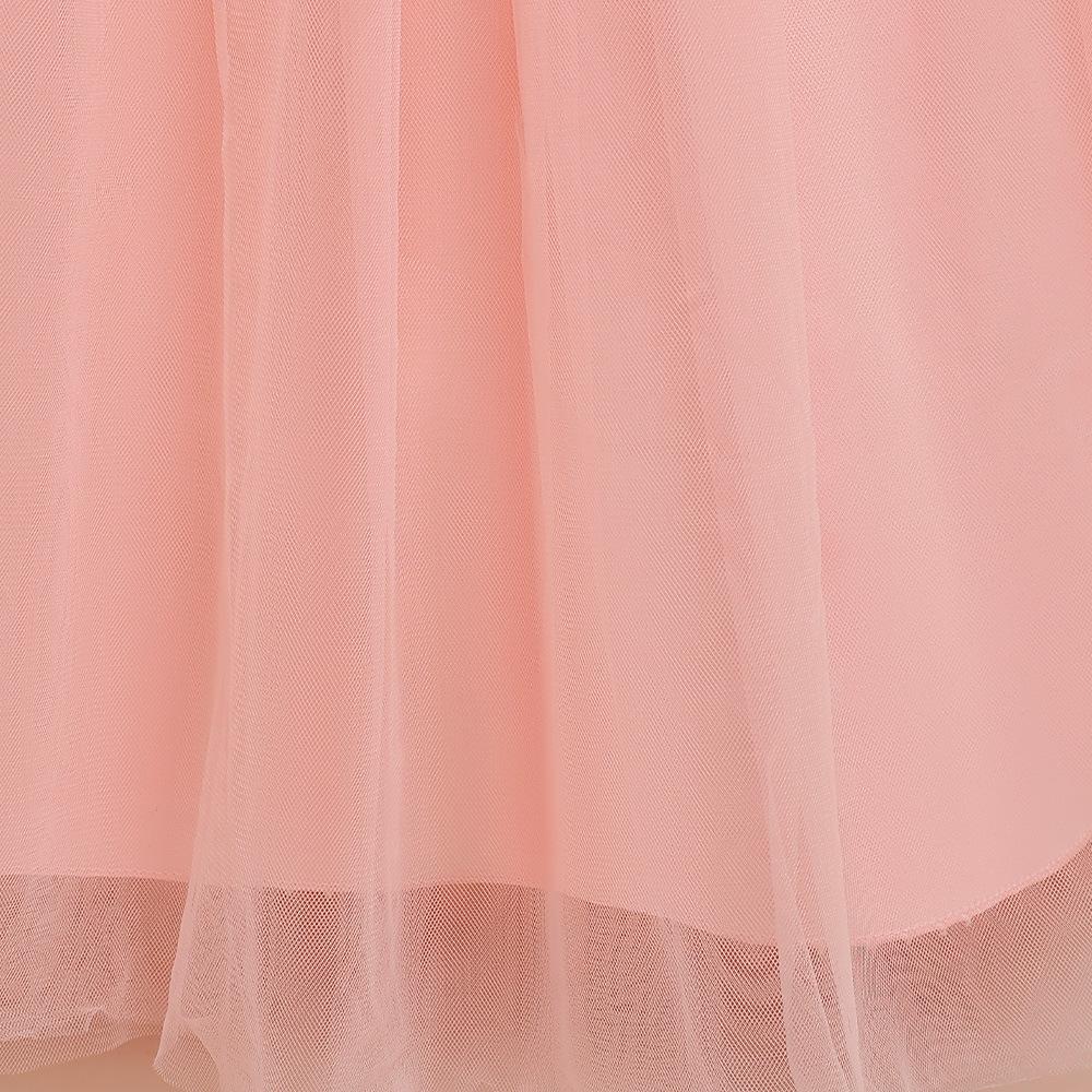 Tulle Formal Wedding Flower Party Dresses For Girls Children Costume Sequin Lace Bow Wedding Princess Dress Evening First Communion Gown