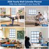 32"x48" 2026 Wall Calendar, AWANKOU Wet & Dry Erasable 1 Page Poster Calendar - Large Laminated 12 Month Annual Yearly Calendar for