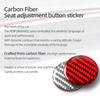For Tesla Model 3 Model Y 2019-2026 Carbon Fiber Seat Adjustment Buttons Trim Protect Stickers Car Interior Tuning Accessories