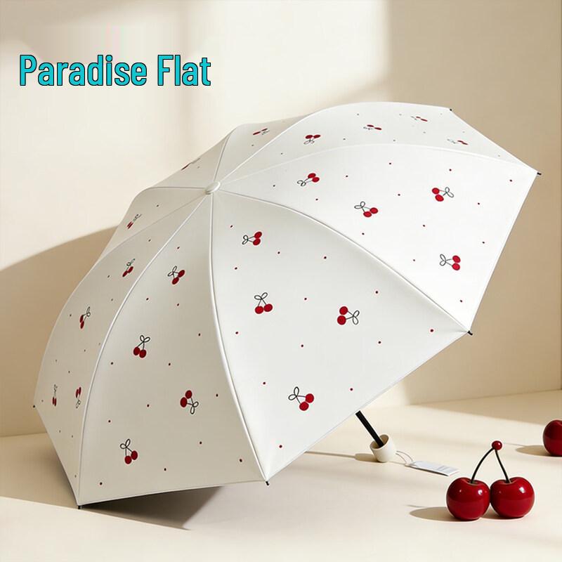 Heaven Umbrella Sweet Cherry 3-Fold Sun/Rain Umbrella