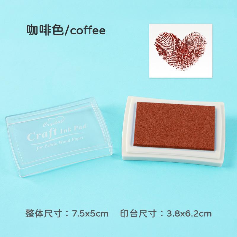 1pcs/pack Large Solid Color Inkpad: Creative Handbook Decoration Diy Basic Finger Stamp Accessories Indonesian Utility