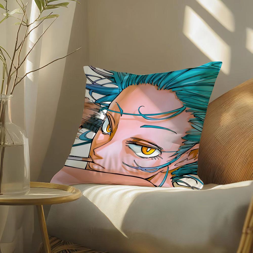 Sakamoto Days Pillow Case Silky Elegant Comfort Sofa Bed Invisible Zipper 30cmx30cm