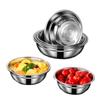 Stainless Steel Multi-Purpose Bowl Set for Soup, Noodles, Rice, and Fruits