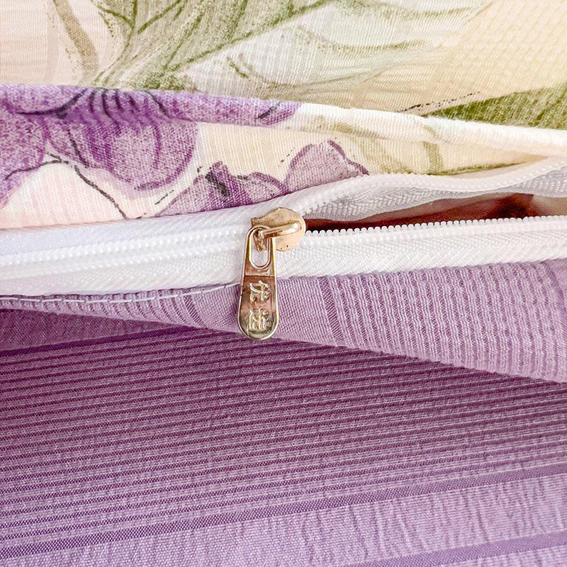 Flowers Bedding Set with Pillowcase Bed Sheet Single Full Size Bed Linen Washed Cotton Duvet Cover Set Queen/King Double Size