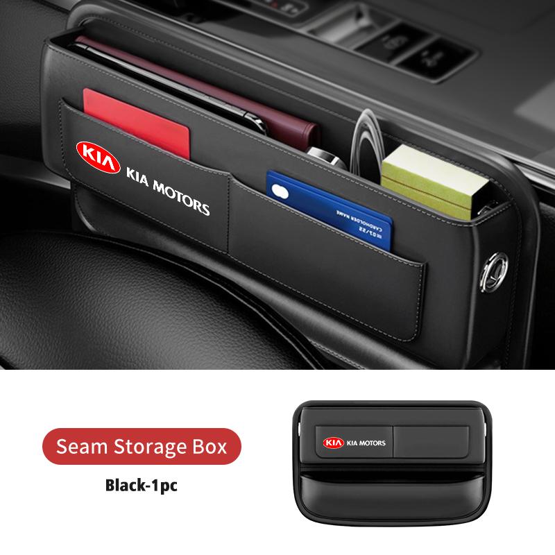 BBED7 For KIA Car USB Charging Colour Light Seat Storage Case Seat Gap Box Sportage Rio Ceed Niro Soul Stonic Picanto Proceed