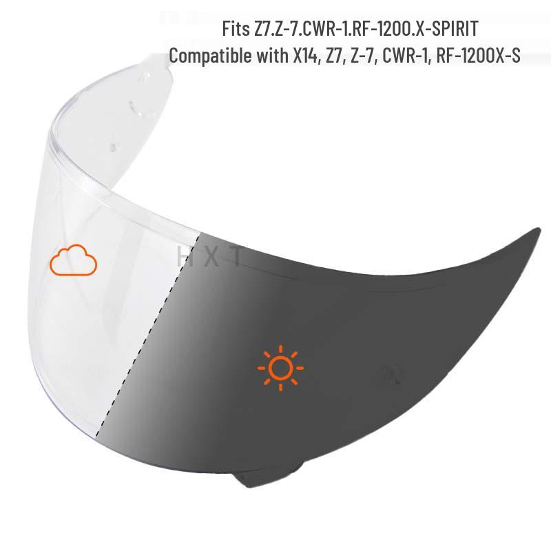 Photochromic UV Protection Anti-Fog Helmet Visor for Z7/X14 – Wind, Snow & Sun Proof