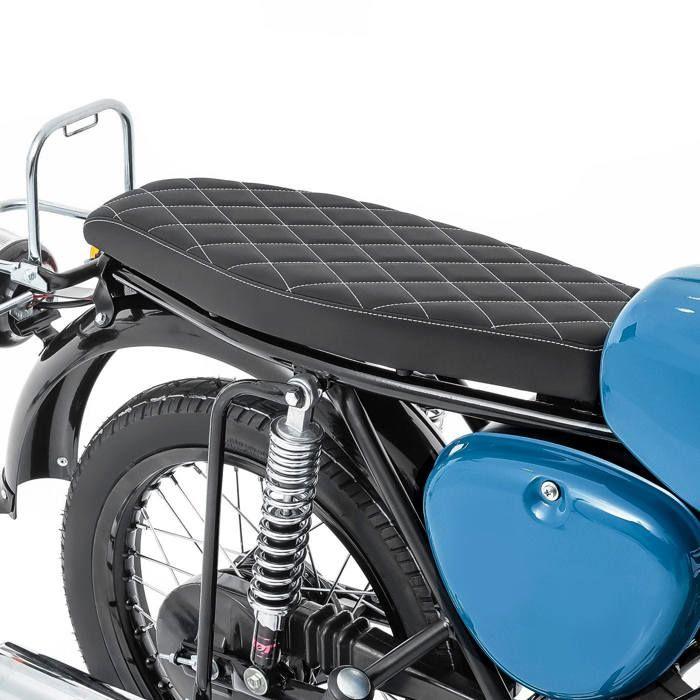 Flacher Sitz - Craftride VS2 - Kompatibel mit Simson S50 S51 S70 - Synthetisches Leder - Fester Verbundschaum