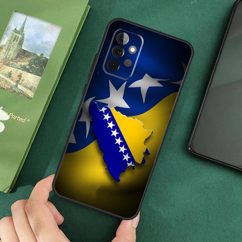Bosnia and Herzegovina Flag Cover For Samsung Galaxy A54 A52S A52 A32 A22 A12 A72 A33 A53 A73 A14 A70 A51 A71 Case