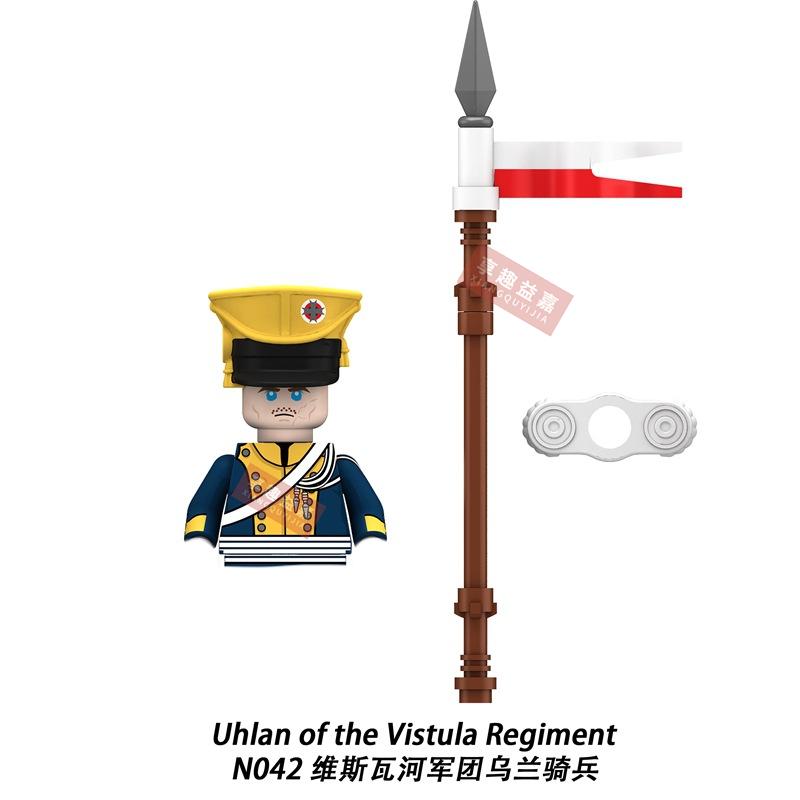 Military affairs Napoleon French Cuirassier Dragoon Building Blocks Model Bricks mini Action toy Figures Toy gift for children