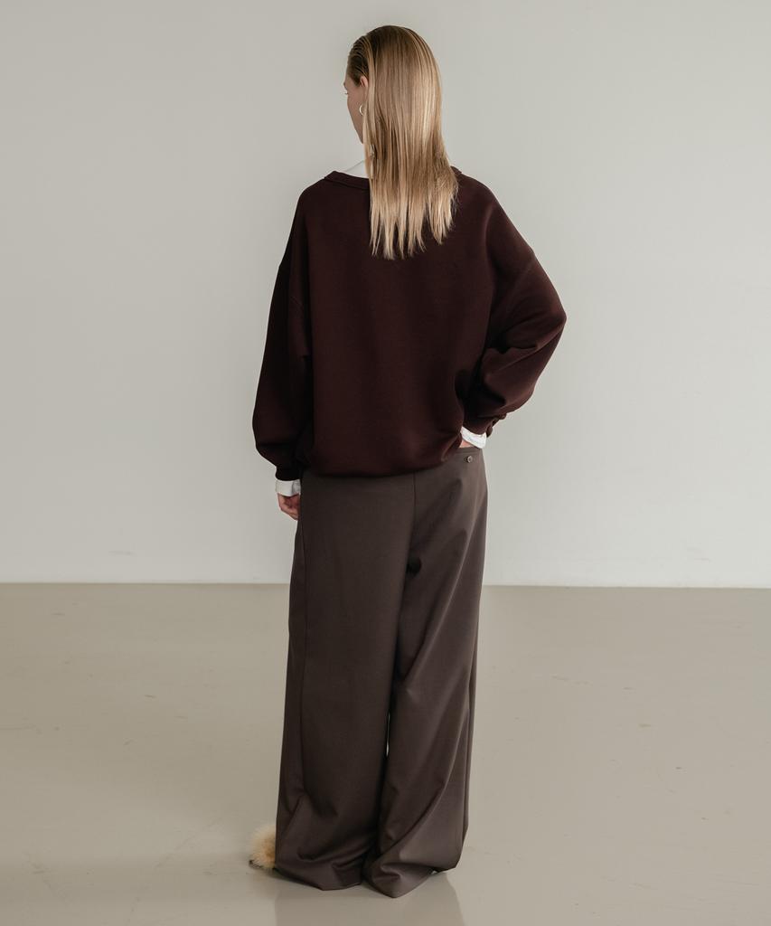 SSIN AND LEE (W) Solive Winter Cotton Sweatshirt Brown