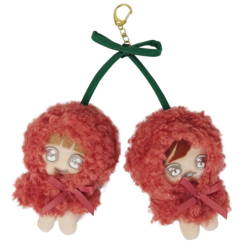 

[Cross Marbury] Oshikatsu charm Sewing poncho 10cm sewing clothes key ring cherry Dress up Sewing activities stuffed toy kpopdoll concert Otakatsu