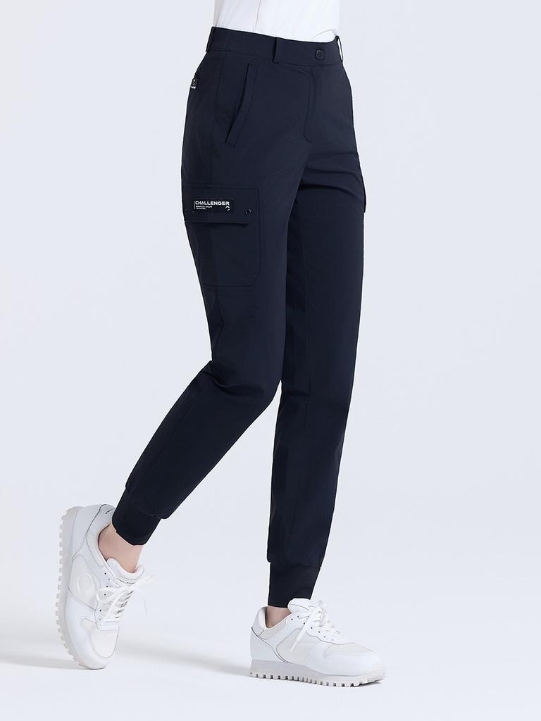 CHALLENGER Women'S Slim Cargo Jogger Fit Pants Black