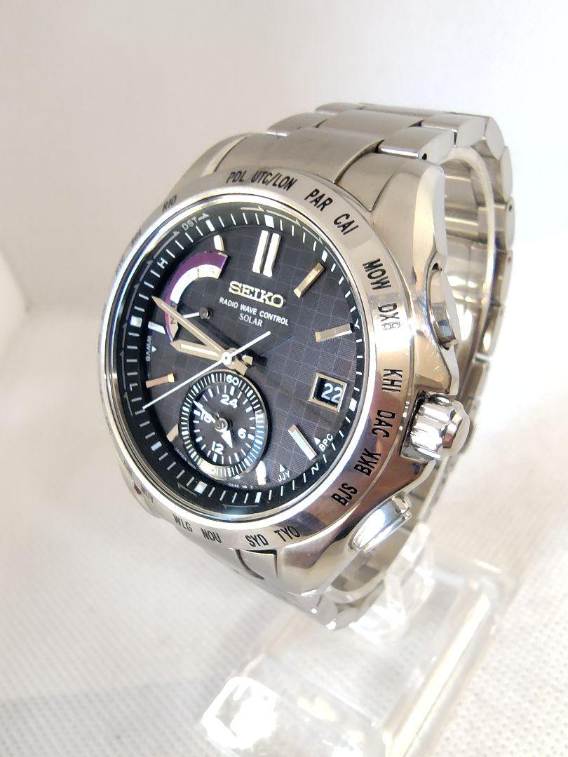 

[USED] Seiko Brightz Black Radio Solar Watch 8B54-0AA0