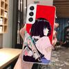 Styl japoński dziewczyna Anime miękki futerał na telefon do Samsung Galaxy S23 S22 Ultra S21 Plus S20 Fe S10 Lite S9 S8 + S10e S7 wzór krawędzi