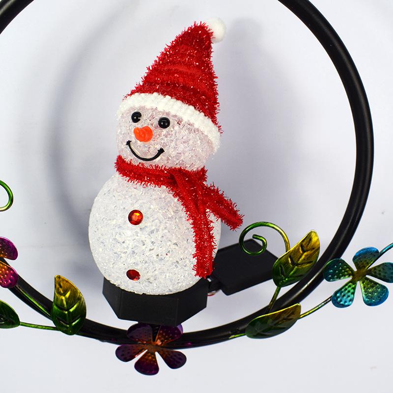 Solar Emaillierte Blume Fee Eisen Hängende Rasen Ornament Lichter