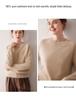 2025 Autumn/Winter Women's Pure Cashmere Round Neck Sweater - Saddle Shoulder, Thickened, Loose Fit, Slimming Knit Base Layer