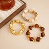 3 Pcs/Set Irregular Beaded Bracelets Bohemian Style Bangle Fashion Hand Chain  Women