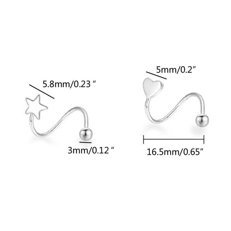 Silberne minimalistische Wickel-Ohrklemmen, Kletterer-Manschetten-Ohrringe für Frauen, Knorpel-Wickel-Ohrringe, hypoallergene Ohrringe
