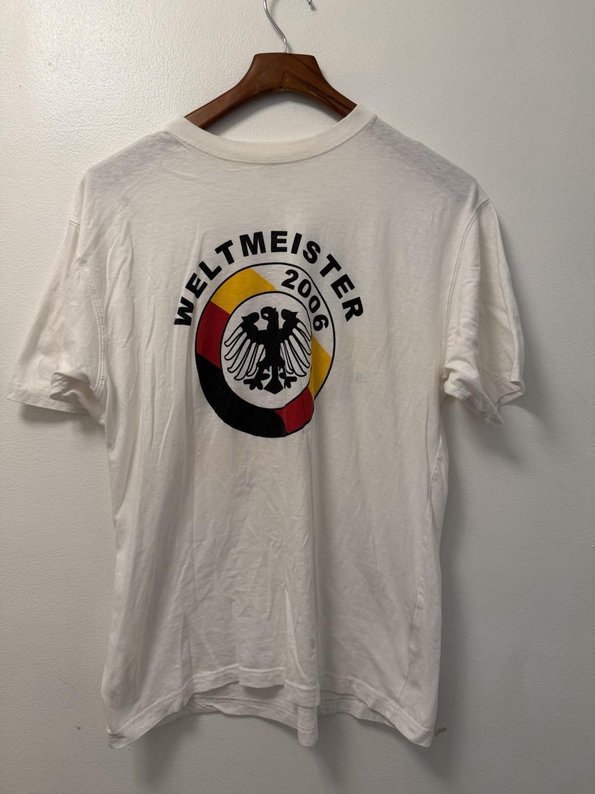 VTG 2006 World Cup Germany White T-Shirt Men’s L FIFA Deutschland Weltmeister XXL