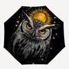 1pc Celestial Owl Print Automatic Umbrella - Automatic Opening And Closing, Sturdy Iron Frame, Portable Folding Design yy251018205