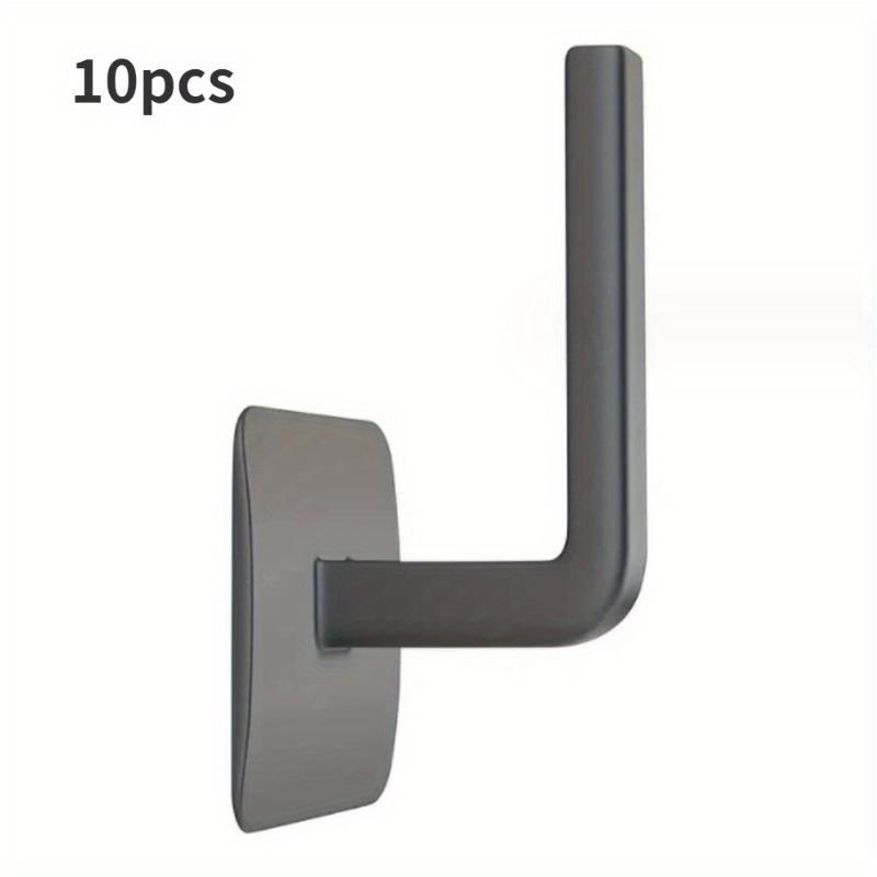 

10 шт. Тримач для кепок Вішалка для бейсболок Клейкі гачки для капелюхів Тамбур для підвішування одягу Трубка Паперова чашка Зливний гачок чорний