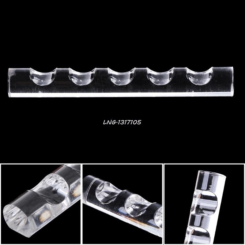 New Nail Art 5 Grids Acrylic Clear Rack Shelf Painting Brush Pen Rest Holder