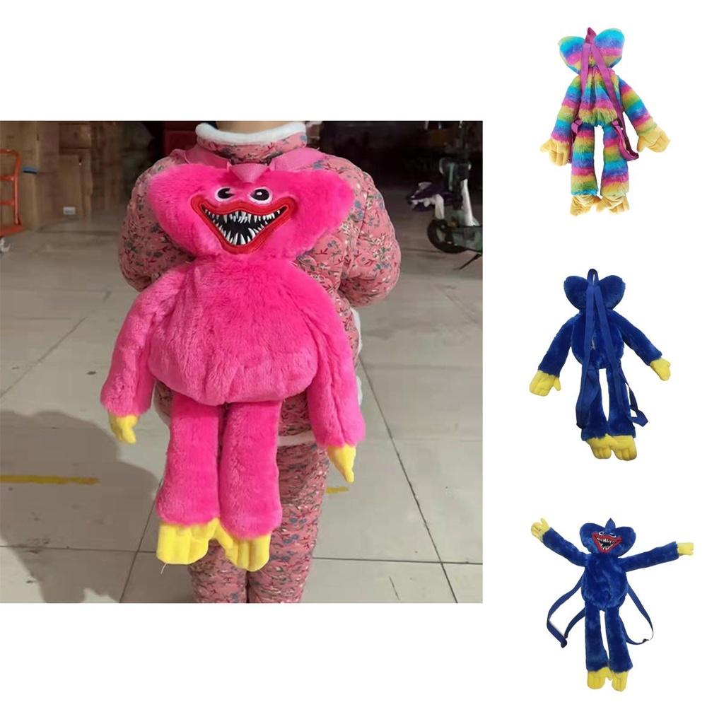 Poppy Playtime Plush Backpack Cute Cartoon Stuffed Toy School Bag For Kids