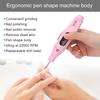 USB Portable Electric Nail Drill Machine Nail Drill Manicure Nail Polisher Tool KitPink USB