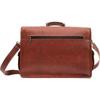 Men's Laptop Bag Real Goat Leather Vintage Brown Messenger Shoulder Briefcase