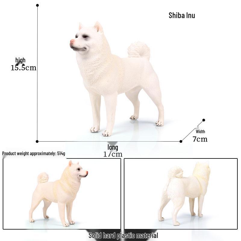 Large Shiba Inu & Akita Inu Dog Simulation Model Toy Ornament