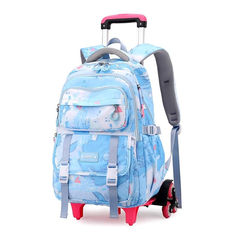 Mochila con Ruedas para el Colegio Mochilas Escolares con Ruedas Mochila de Estudiante 6 Ruedas (34*20*47CM)ZRY5193