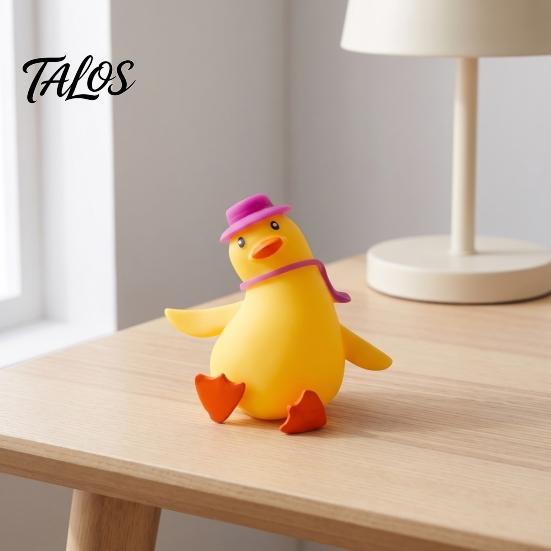 TPR Duck Toy Cartoon Stress Relief Toy, Squeezable Fidget Soft Decompression Stretch Sensory for Hand Exercise Relaxation