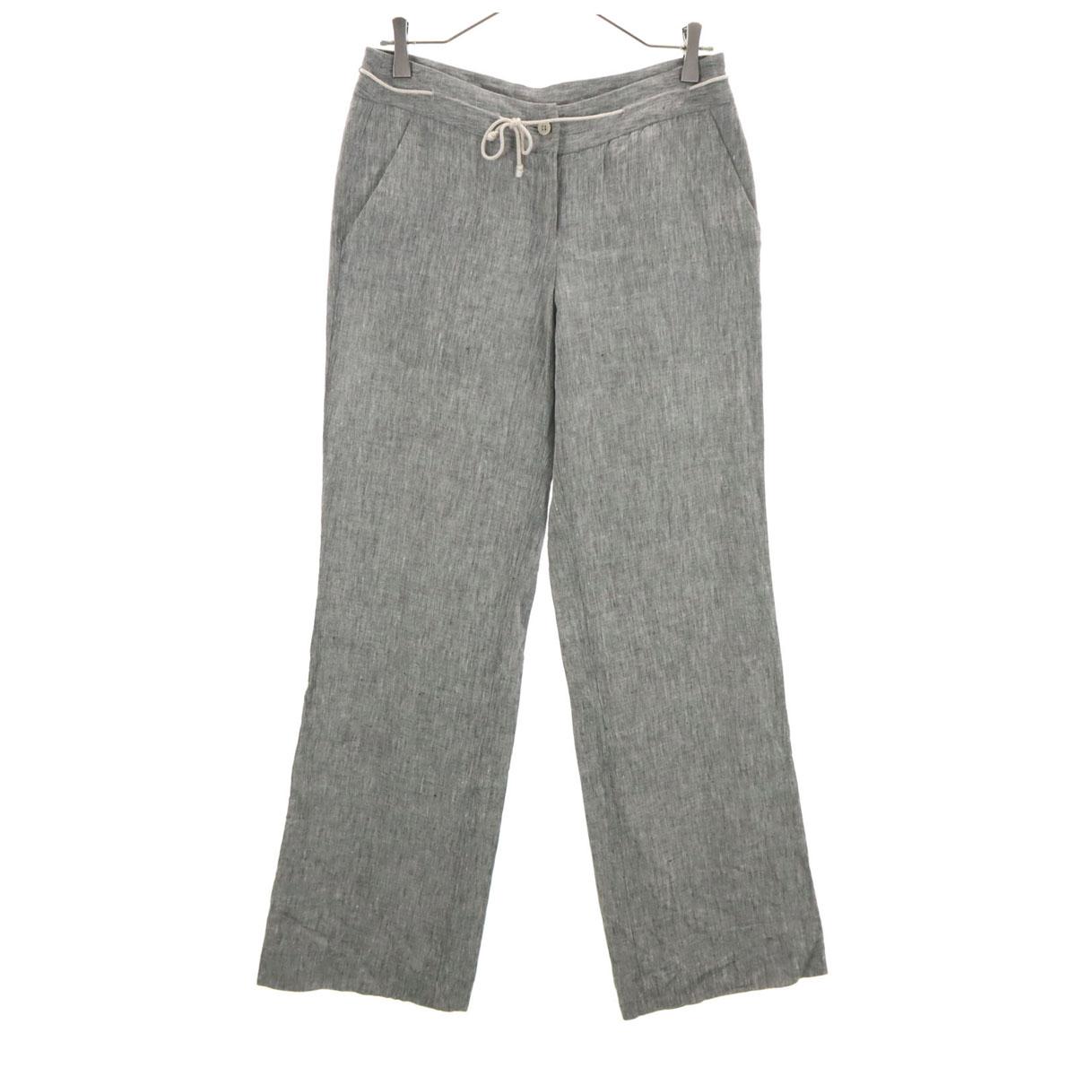 

INCOTEX Made in Japan Linen Wide pants 40 gray Women Used