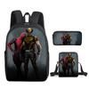 Deadpool 3pcs Student School Bag Backpack Lunch Bags Pencil Case Gifts Kids