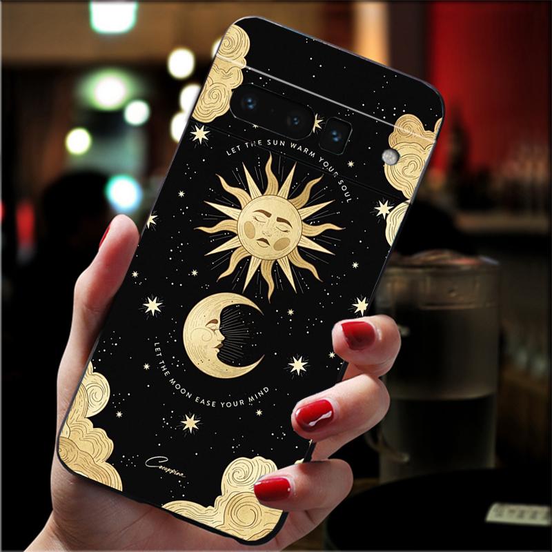 Phone Case For Google Pixel 10 Pro XL 9 Pro XL 9A 8 7 6 Pro Pixel 8A 7A 6A Pixel 8 7 6 5 Witches moon Tarot Mystery Totem