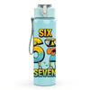 1PC Colorful Six Seven Number Print 750ml Color Plastic Sports Water Bottle Leakproof Flip Straw Lid Suitable for Sports Office Home Use