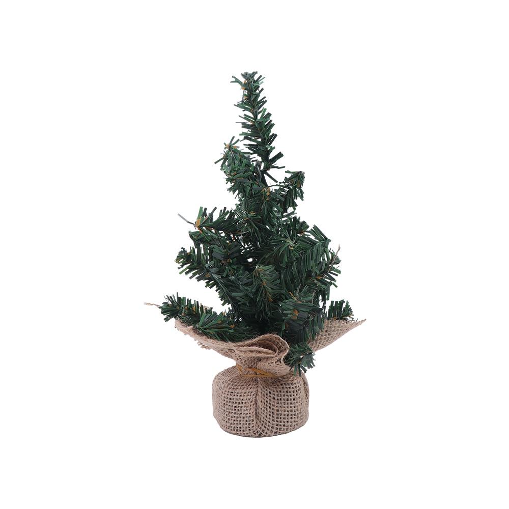 

Подарок Сосна Мини Рождественская елка Лен Зеленая Искусственная Рождественская елка Пластик Настольные украшения Рождество 0.6M